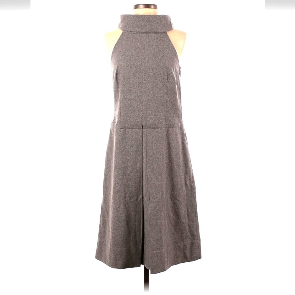 Grey wool winter dress